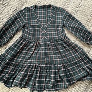 Madewell Flannel Colette Mini Dress Size 00